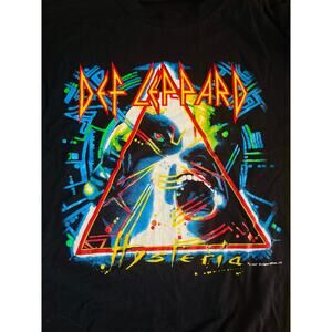 DEF LEPPARD- L- 1988 HYSTERIA TOUR -Single Stitch Tee -GRAIL